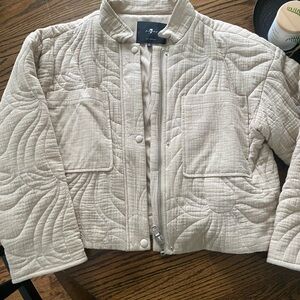 7 for all mankind cropped jacket